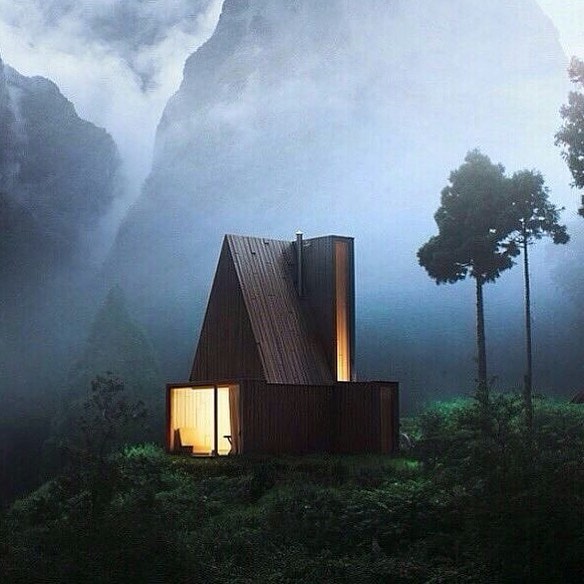 A-Frame Cabin via @visual_landscapes