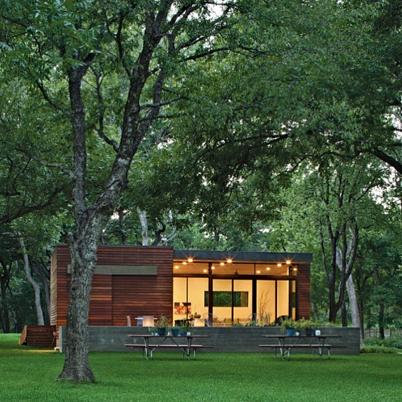Small Family Lakeside Getaway in Texas designed by Austin architect Jared Haas of Un.Box Studio