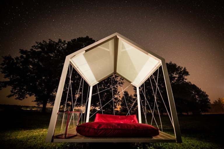 One can fall asleep counting the stars at BIG BERRY lounge house.